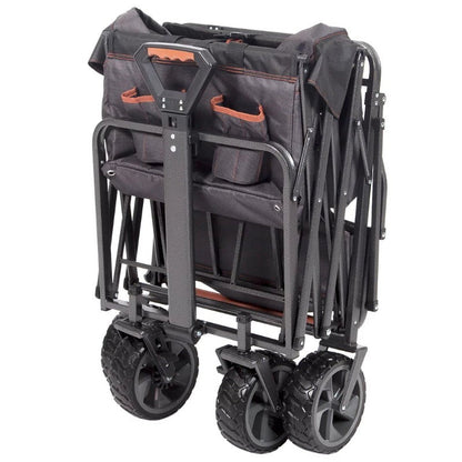 MacSports XXL Heavy Duty Collapsible Outdoor Push Pull Folding Wagon All Terrain