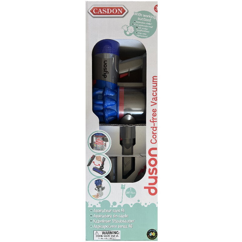 Casdon Dyson Cord-Free Vacuum Cleaner Interactive Toy for Children Ages 3+