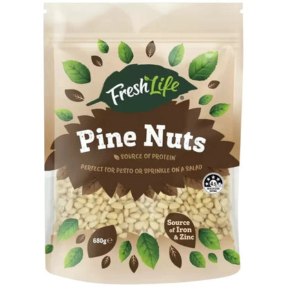 FreshLife Pine Nuts Rich in Nutrients Great Source of Fibre Ideal For Pasta 680g