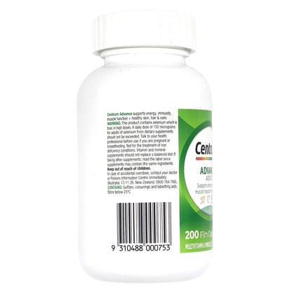 Centrum Advance For Adults Multivitamin & Minerals Dietary Supplement 200 Tablet