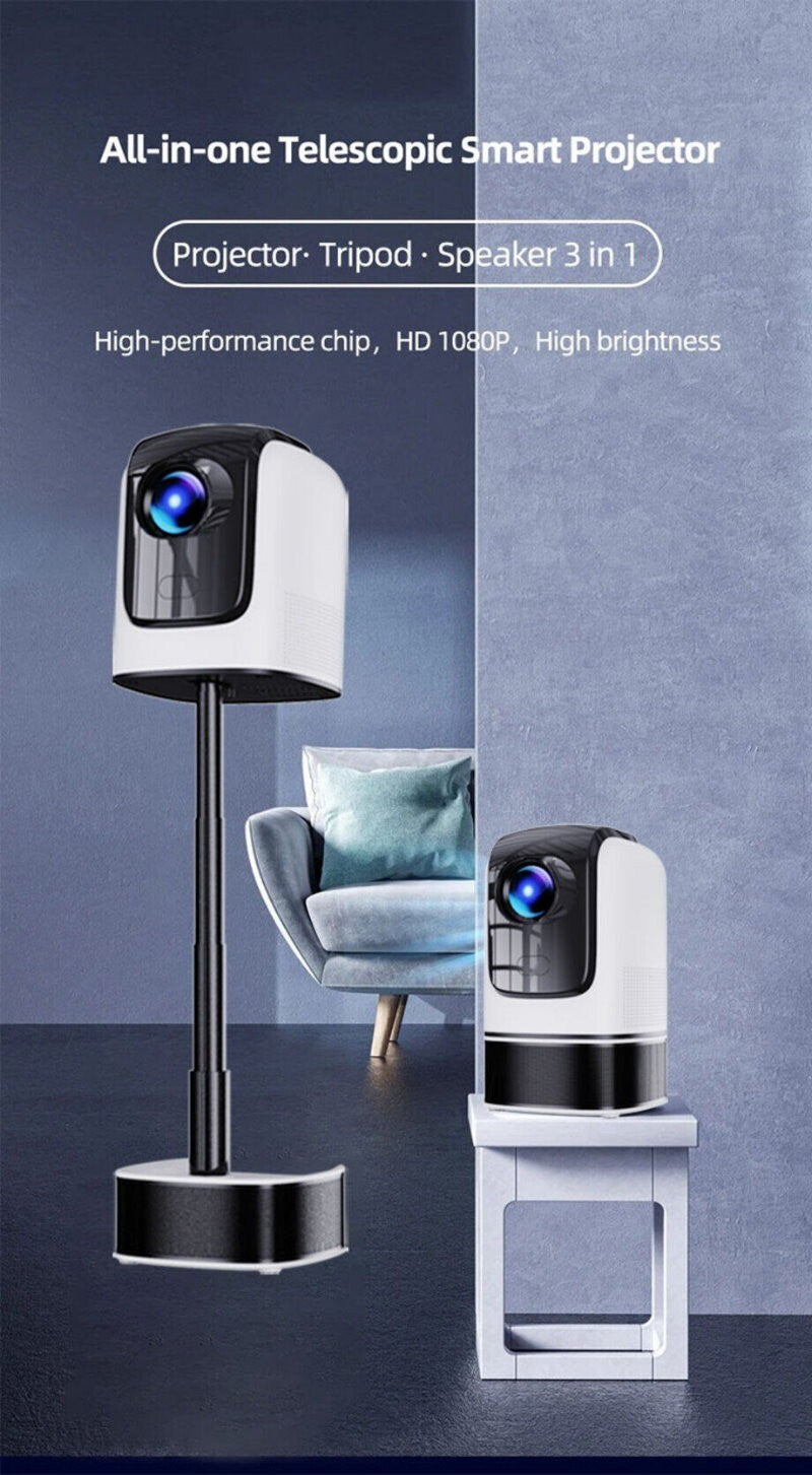 Topleo HY360 3-in-1 1080p 4K Portable Home Theater WiFi Projector HiFi Speaker