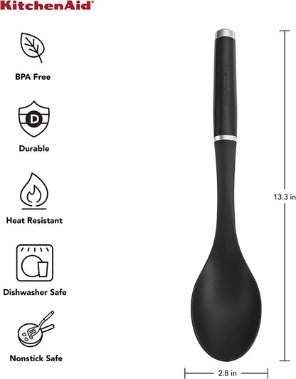 KitchenAid 7 Piece Kitchen Tool & Gadget Set - Turner, Spoon, Ladle, Tipped Tong