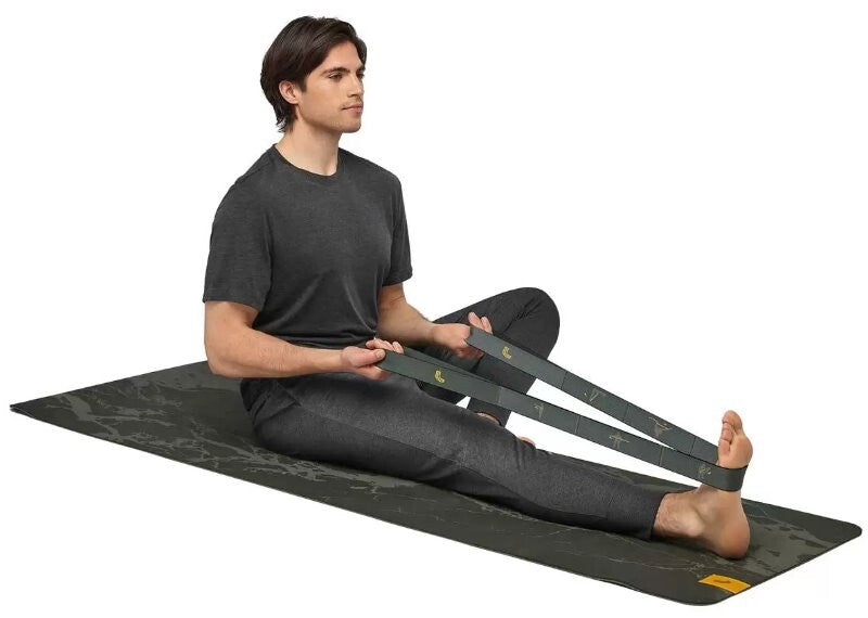 Lole Yoga Mat with 2-In-1 Strap Carry Strap & Resistance Band w/ Exercise Guide