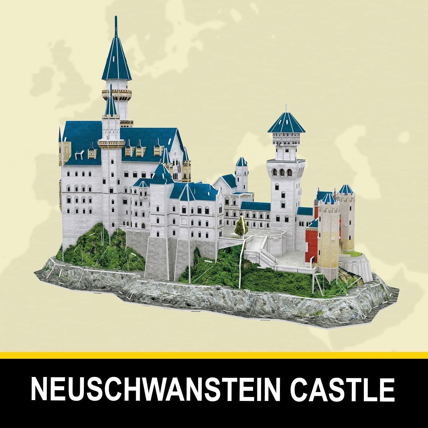 National Geographic Neuschwanstein Castle 3D Puzzle Architectural Model & Book