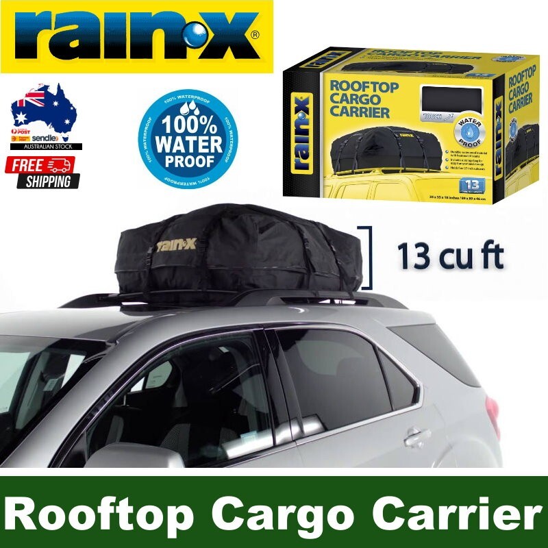 Rain-X 370 Liter Soft Waterproof Car Roof Top Cargo Carrier Bag Storage Travel