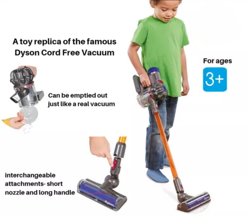 Casdon Dyson Cord-Free Vacuum Cleaner Interactive Toy for Children Ages 3+