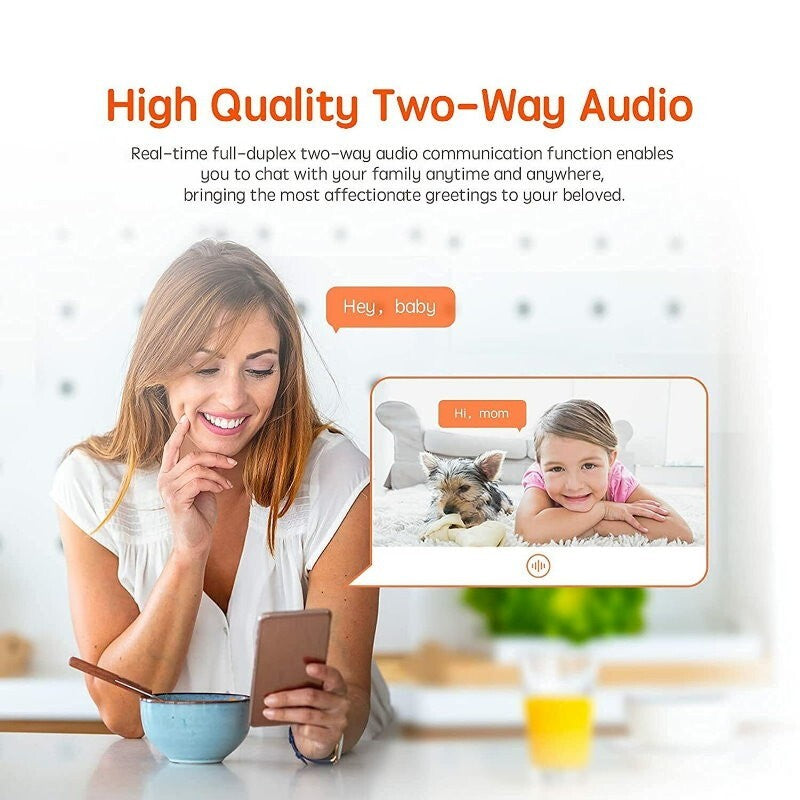 Tenda 1080P 2MP Wireless Pan/Tilt Security IP Camera Baby Monitor Night Vision