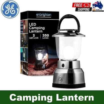 GE Enbrighten IPX4 Water-Resistant Impact-Resistant Dimmable LED Camping Lantern