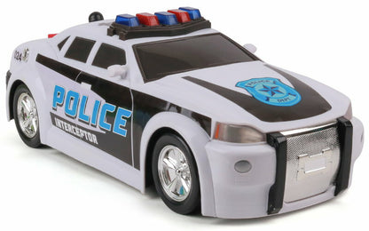 Mighty Fleet Motorised Vehicle Garbage Truck Police Car Fire Engine Helicopter