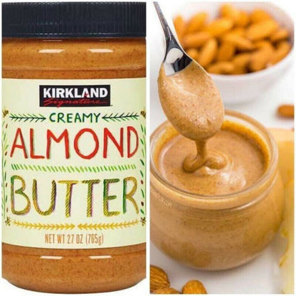 Creamy Smooth Roasted Almond Butter Pantry Spreadable Classic Bread Snack 765g