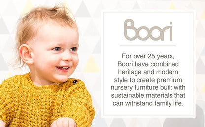 Boori 3 Tier Changer Wood Nursery Multifunctional Changing Table for Newborns