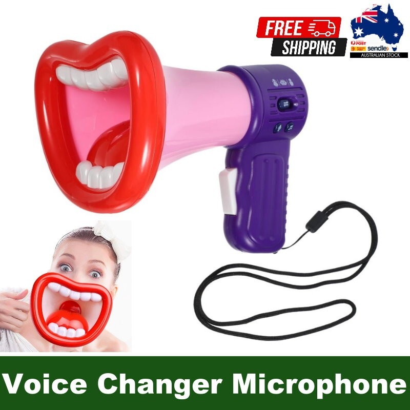 STOBOK Big Mouth Funny Voice Changer Microphone Megaphone Recorder Toy for Kids