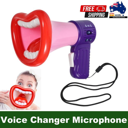 STOBOK Big Mouth Funny Voice Changer Microphone Megaphone Recorder Toy for Kids