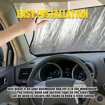 WHO-RAE Pro Max Reflector Sunshade Kit Car Windscreen Shade & Rear Window Shades