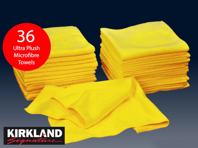 36 Soft Plush Microfiber Glass Drying Cloth Car Cleaning Towels 40.6 x 40.6 cm