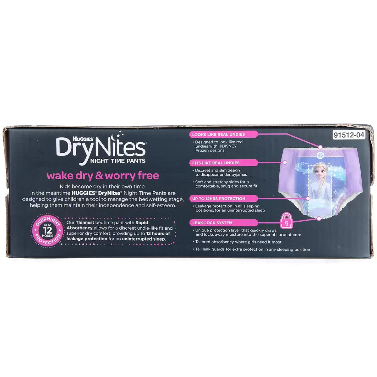 Huggies DryNites Night Time Pants 4-7 Years, 54 (2 x 27) Pants, Boys or Girls