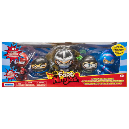 Funrise Fart Ninjas 5 Pack Flatulence Fighters – Motion Activated Collectibles