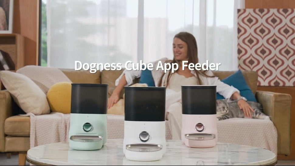 Dogness F14 Cube App Pet Dog/Cat Automatic Programmable Feeder Large 6L -Express
