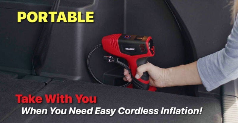 Bullseye Pro Max Rechargeable Cordless Tyre Inflator Air Pump Compressor Gauge