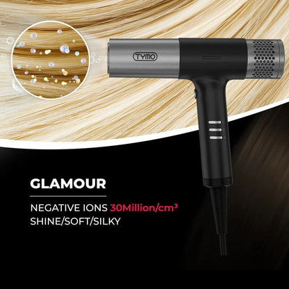 TYMO Hypersonic Professional Hair Dryer with Diffuser HC600 For Home & Salon Use