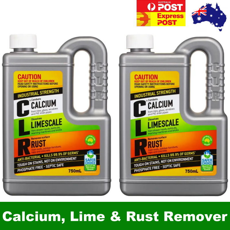CLR Multipurpose Cleaner Calcium, Lime, Rust, Stain Remover 750mL Clean Safe