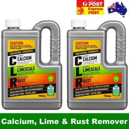 CLR Multipurpose Cleaner Calcium, Lime, Rust, Stain Remover 750mL Clean Safe