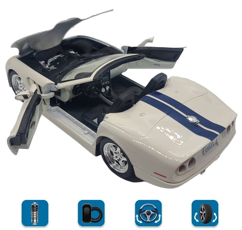 Maisto 1:18 Scale 1999 Special Edition Shelby Series One White Die Cast Car