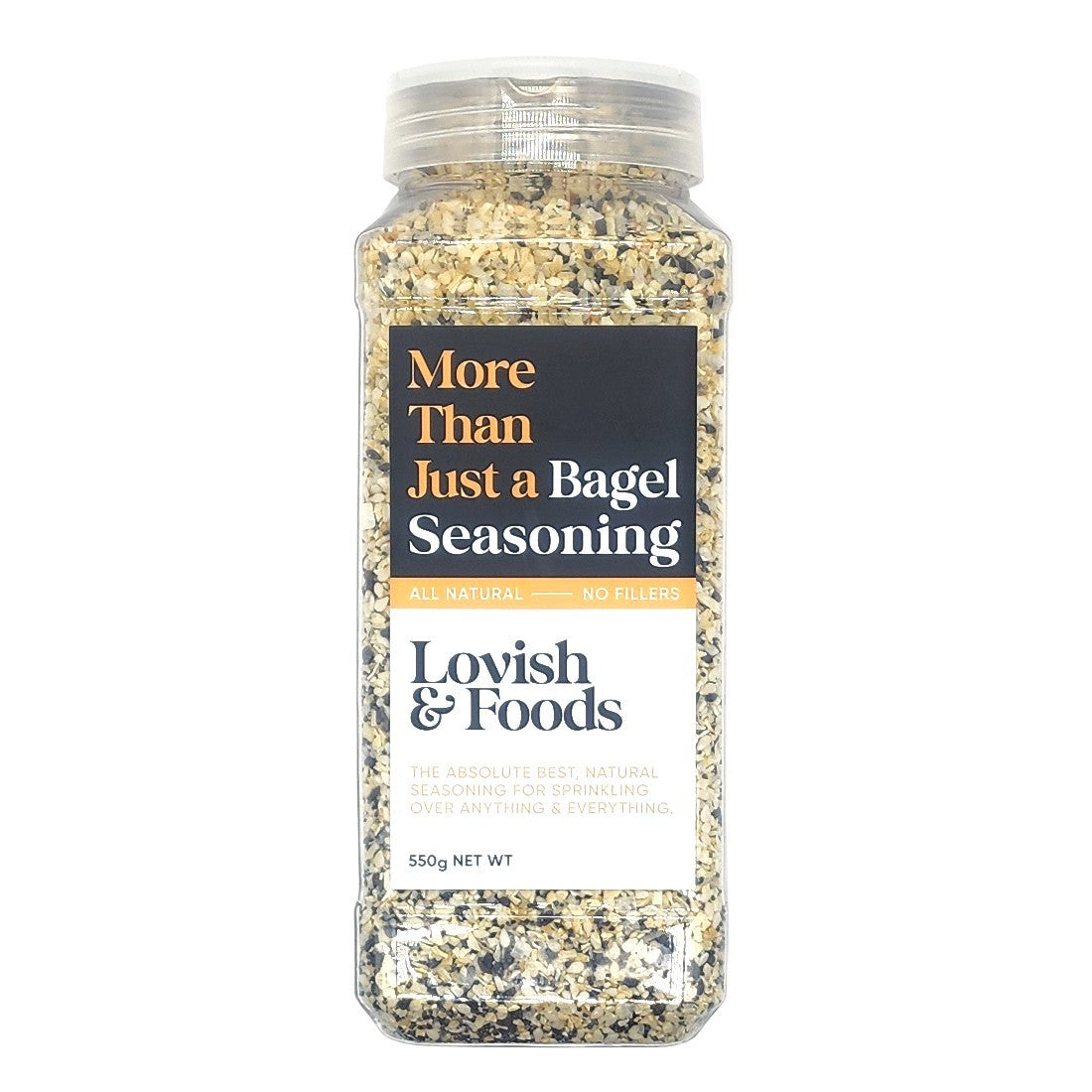 2 x 550g More Than Just Bagel Natural Seasoning For Sprinkling Over Anything