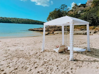 Coconut Grove Family Beach Cabana Canopy Umbrella Sun-Shade Shelter w/ Carry Bag