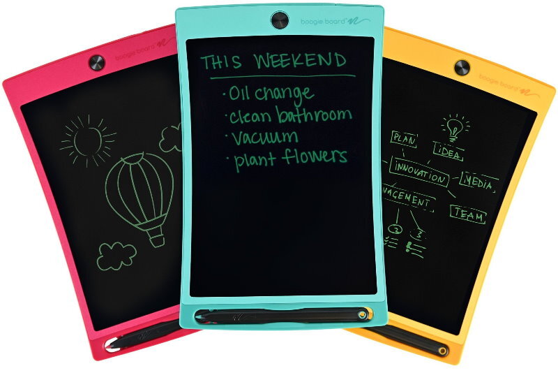Boogie Board 8.5" Jot Reusable Writing Tablet with Protective Folio, Magnets