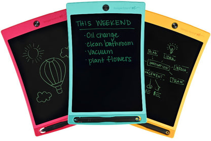 Boogie Board 8.5" Jot Reusable Writing Tablet with Protective Folio, Magnets