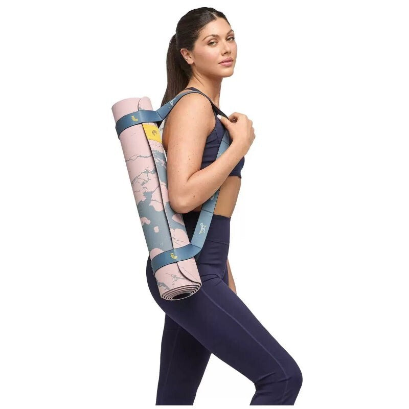 Lole Yoga Mat with 2-In-1 Strap Carry Strap & Resistance Band w/ Exercise Guide