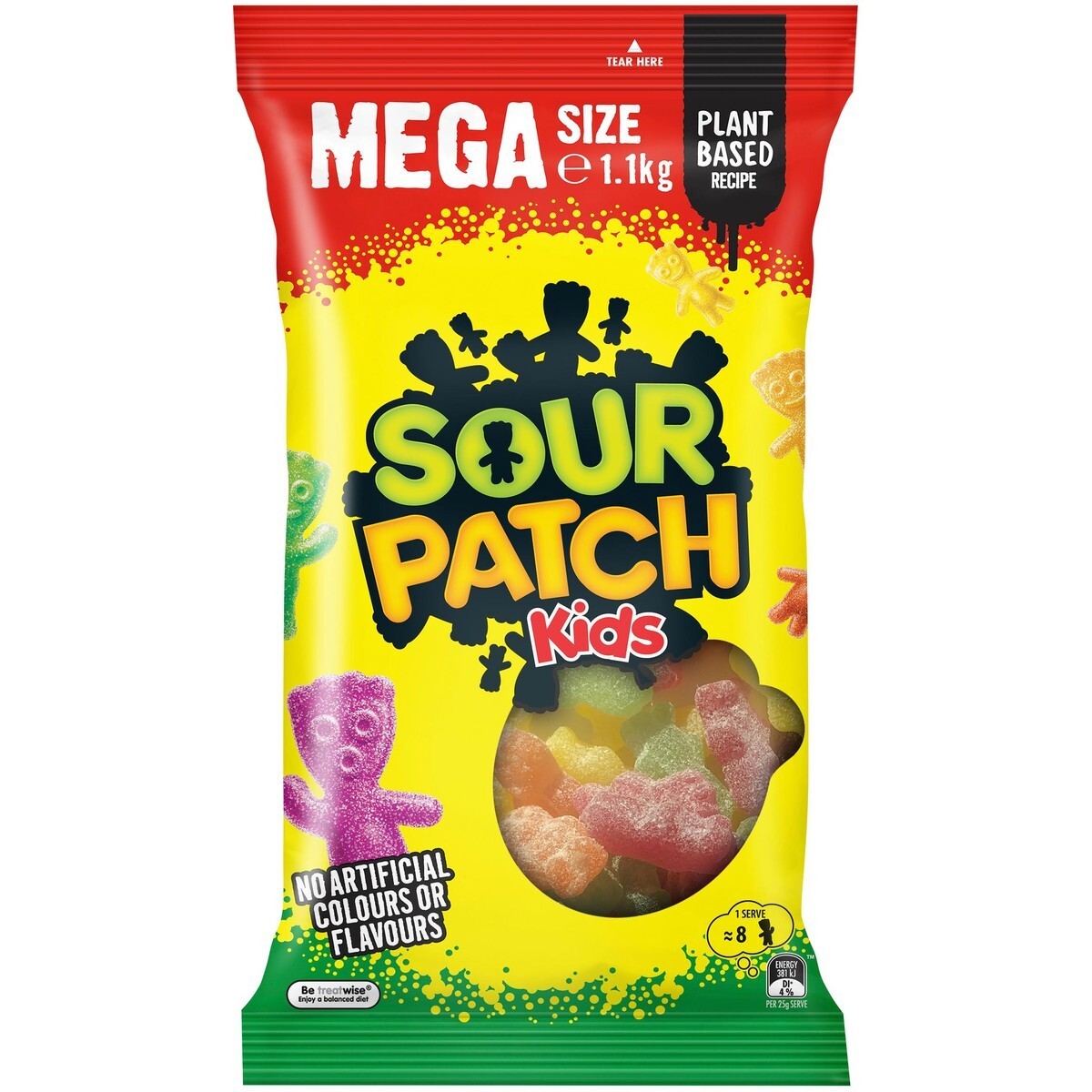 Sour Patch Kids Lollies Sweet Fruity Confectionery Party Candies Mega Pack 1.1kg