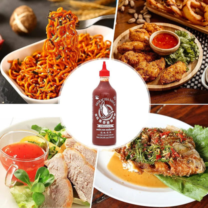 Flying Goose Sriracha Hot Chilli Sauce Authentic Spicy Condiment Vegan 730mL