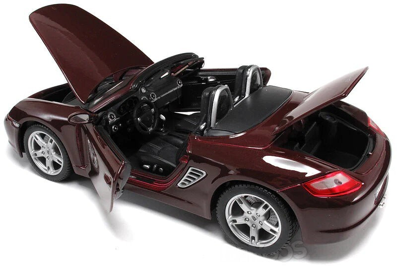 Maisto 1:18 Scale Special Edition Porsche Boxster S Die Cast Car Set Maroon