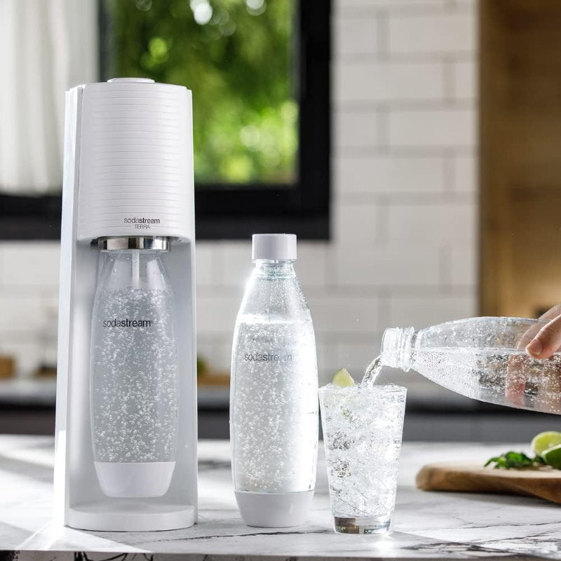 Sodastream Terra Sparkling Water Maker Value Pack or 60 Litre Quick Connect CO2