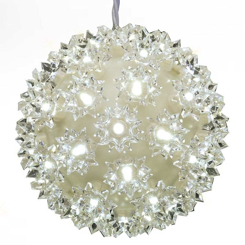 GE 3-Pack 5.5 inch StayBright Random Sparkle LED Spheres Christmas String Light