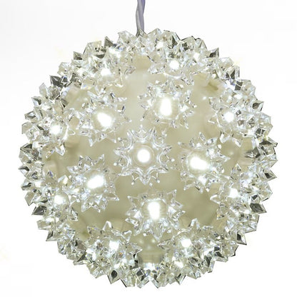 GE 3-Pack 5.5 inch StayBright Random Sparkle LED Spheres Christmas String Light
