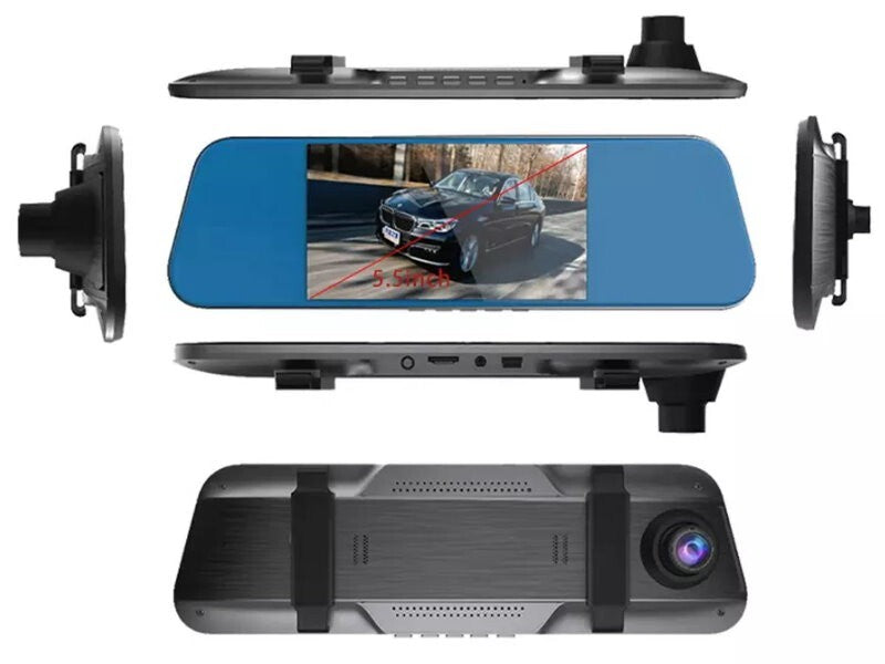 Anytek T600 10" Mirror Mounted Front & Rear Dash Camera Kit w/ Parking Monitor
