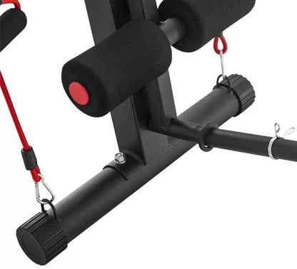 Powertrain Adjustable FID Home Gym Bench with Preacher Curl Pad Max Load 150kg