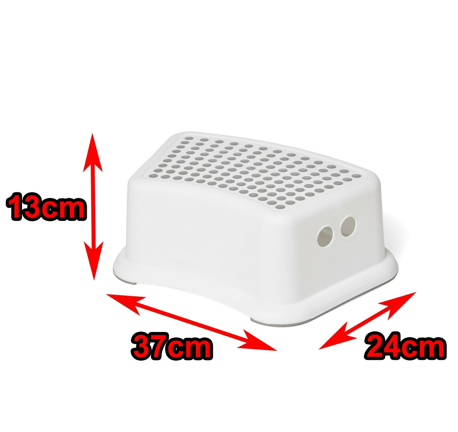 White Step Stool Portable Plastic Easy Use Handy Wash Bathroom Toilet Training