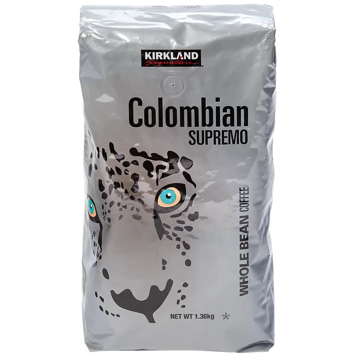 Kirkland Colombian Supremo 100% Arabica Coffee Beans Medium Roast Kosher 1.36kg