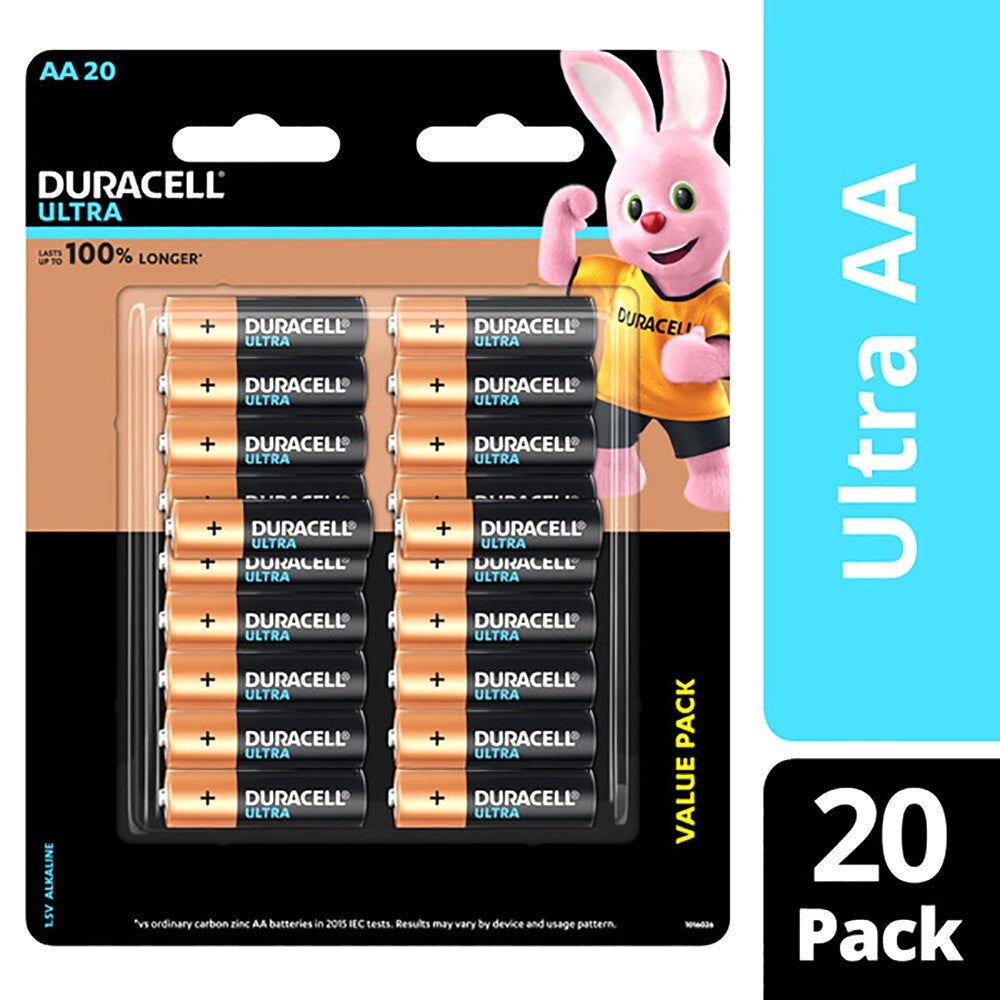 Duracell Ultra 20 x AA 1.5v Alkaline Toy RC Remote Battery Higher Performance