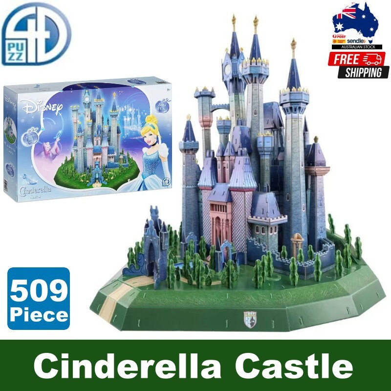 4D Cityscape Disney 509 Piece Cinderella Castle 3D Puzzle 66x60x58cm (8+ Years)