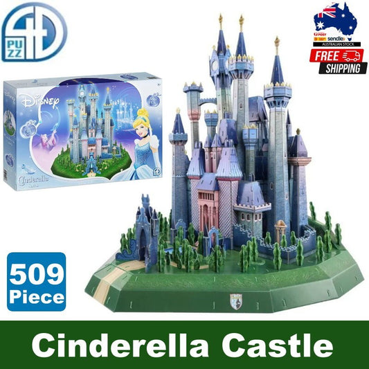 4D Cityscape Disney 509 Piece Cinderella Castle 3D Puzzle 66x60x58cm (8+ Years)