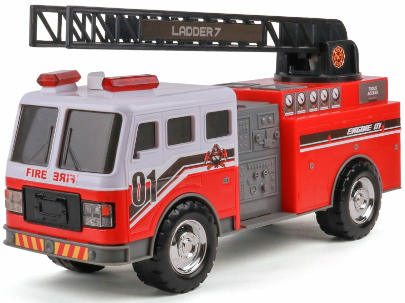 Mighty Fleet Motorised Vehicle Garbage Truck Police Car Fire Engine Helicopter