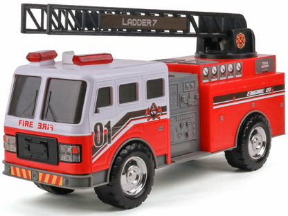 Mighty Fleet Motorised Vehicle Garbage Truck Police Car Fire Engine Helicopter