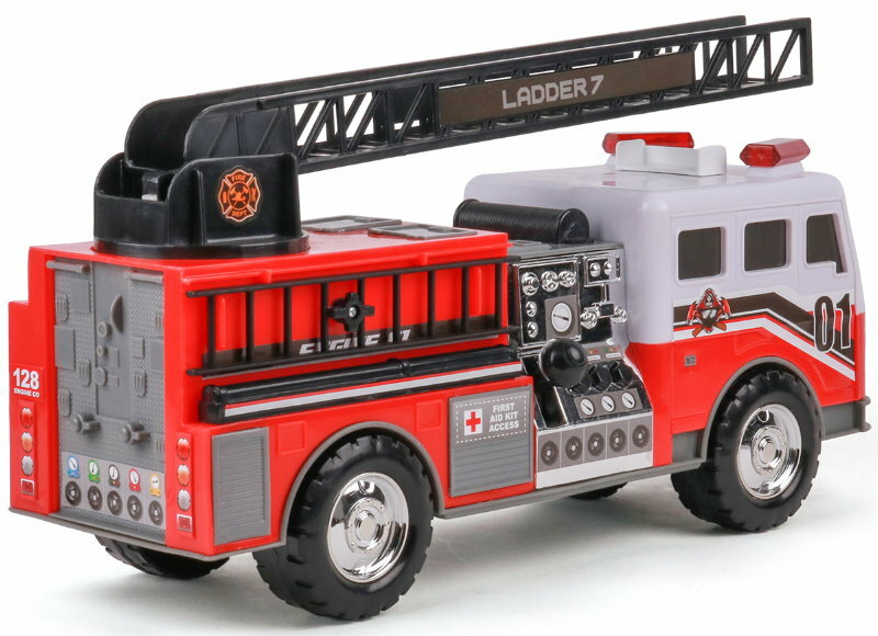 Mighty Fleet Motorised Vehicle Garbage Truck Police Car Fire Engine Helicopter