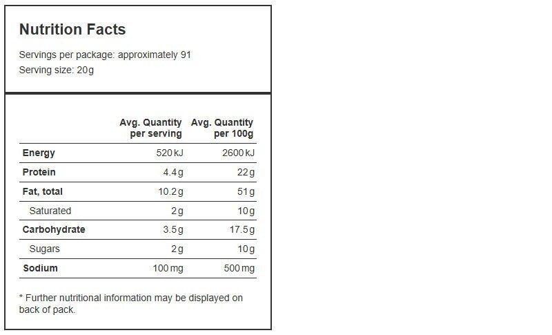 Skippy Creamy / Crunchy Peanut Butter 1.81kg - No Artificial Flavours or Colours