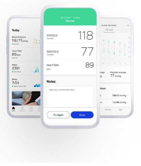 Withings Wireless Blood Pressure Arm Monitor Heart Pulse Rate Smartphone Sync
